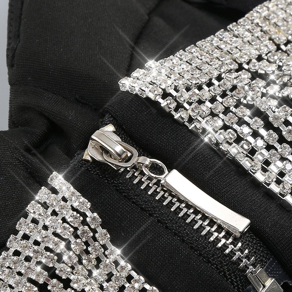 Swarovski Crystal Rhinestone Bling Gown + FREE Necklace
