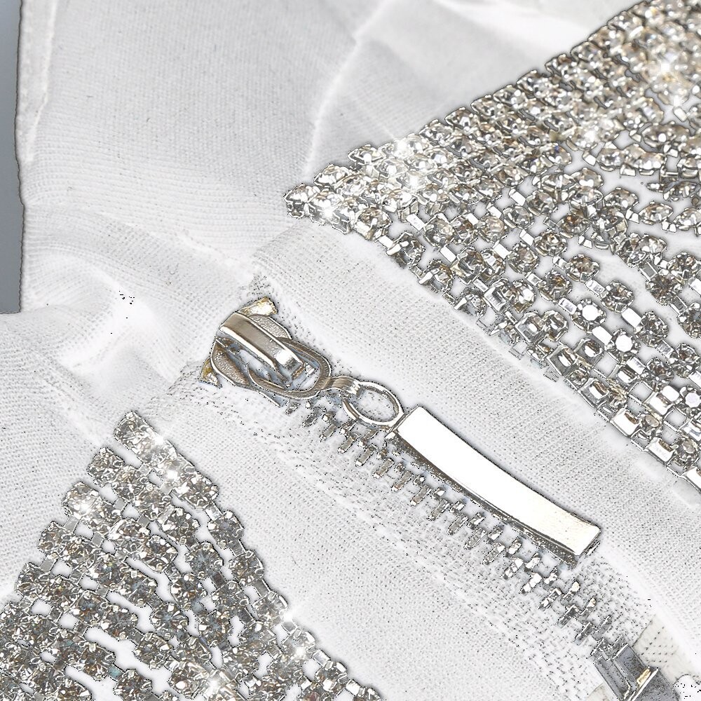 Swarovski Crystal Rhinestone Bling Gown + FREE Necklace