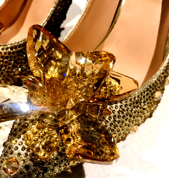 Swarovski Crystal Rhinestone Cinderella Bling Wedding Shoes