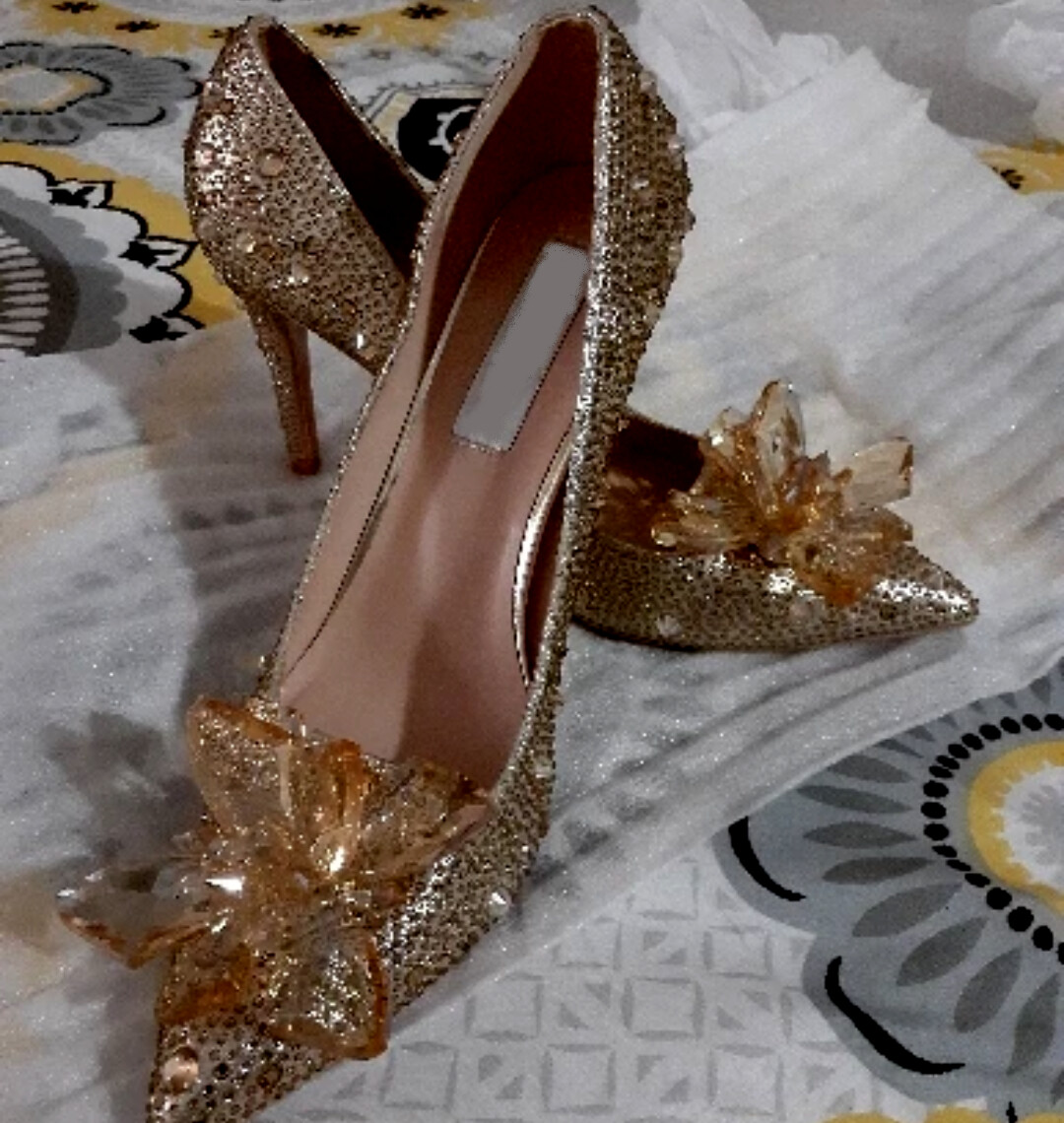 Swarovski Crystal Rhinestone Cinderella Bling Wedding Shoes