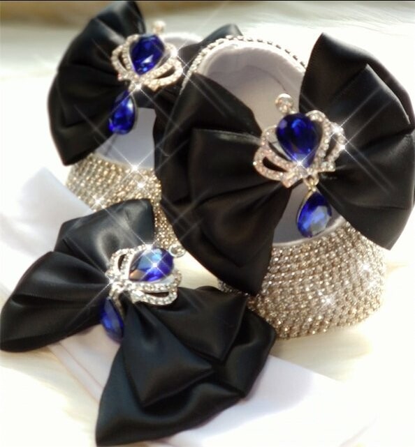 Swarovski Crystal Rhinestone Bling Baby Princess Shoes