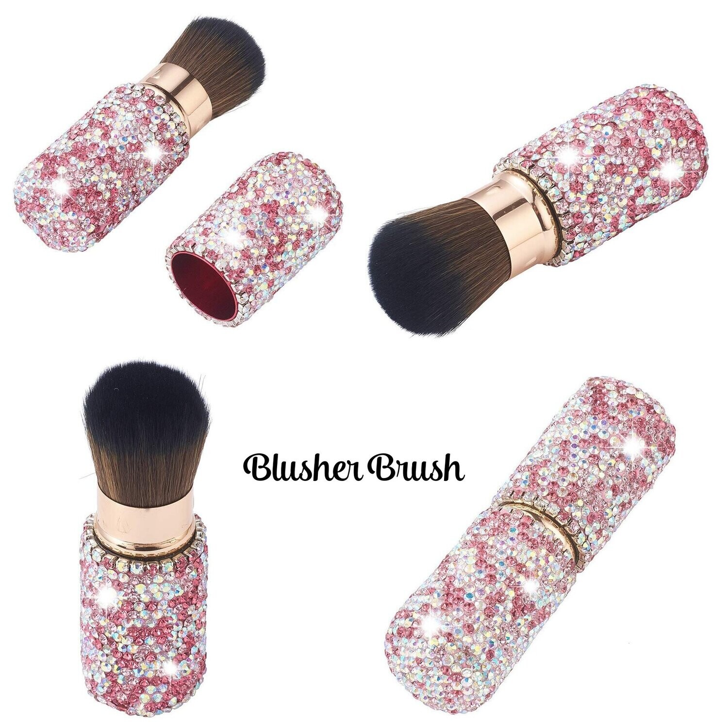 Swarovski Crystal Rhinestone Bling Pink Cosmetic Organizer &amp; Matching Items