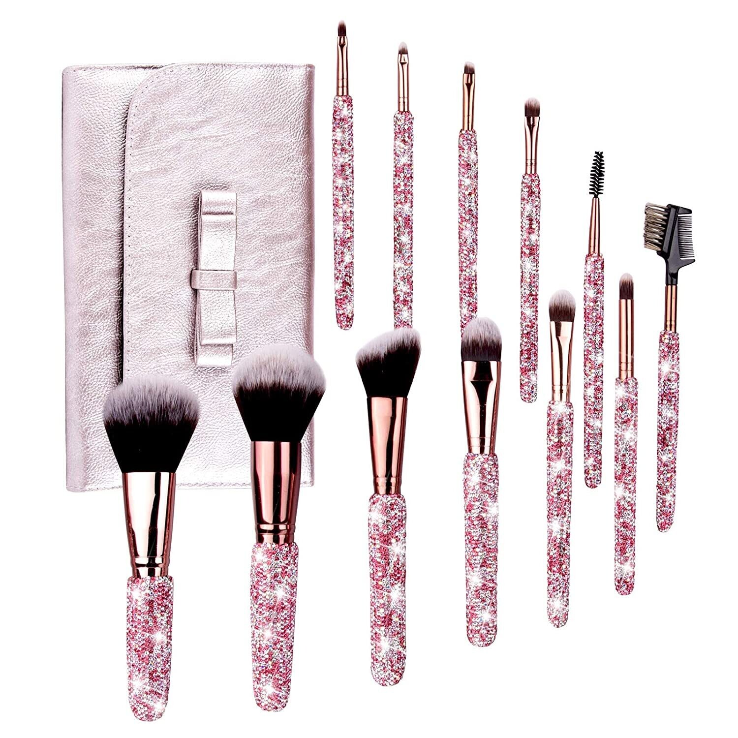 Swarovski Crystal Rhinestone Bling Pink Cosmetic Organizer &amp; Matching Items