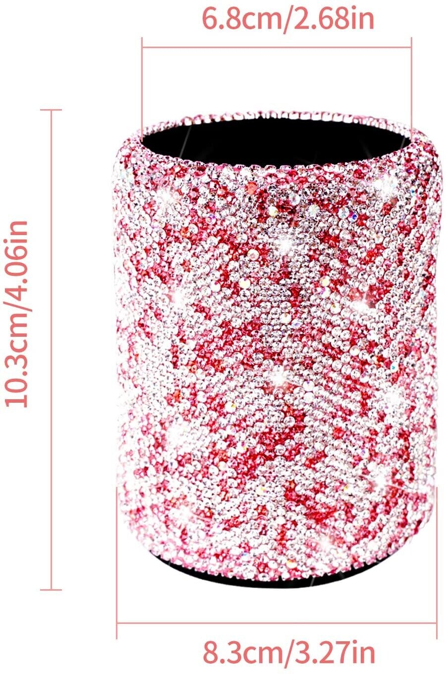 Swarovski Crystal Rhinestone Bling Pink Cosmetic Organizer &amp; Matching Items