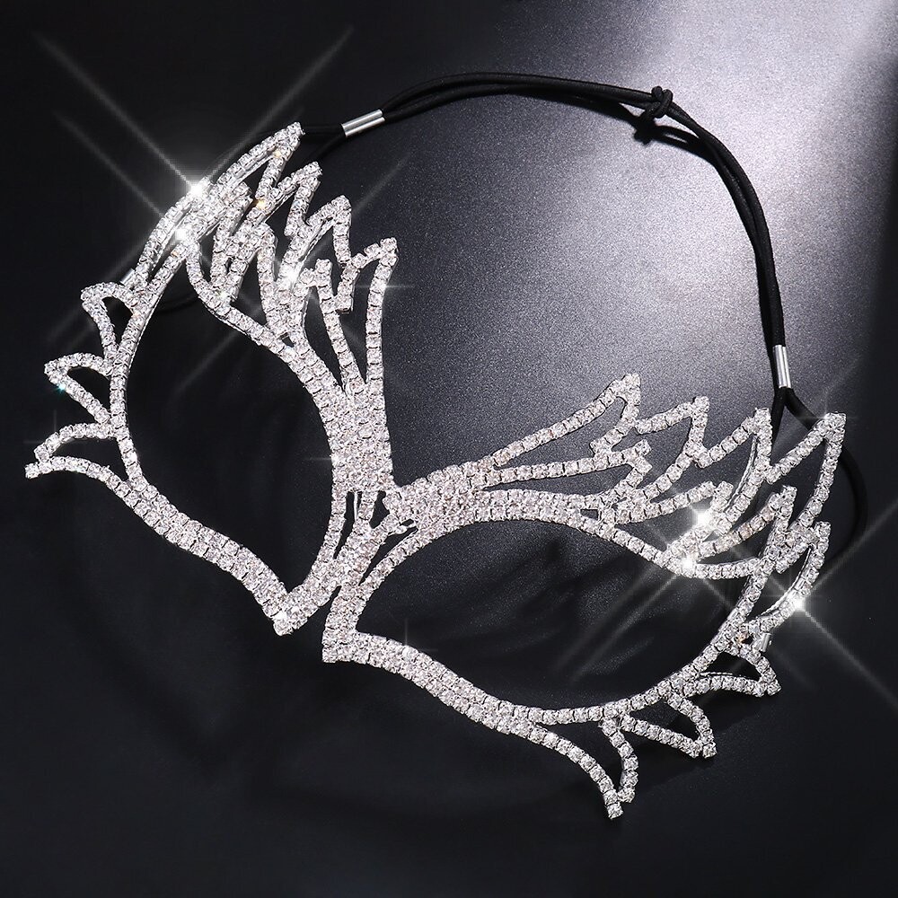 Swarovski Crystal Rhinestone Bling Eye Mask: Tiffany