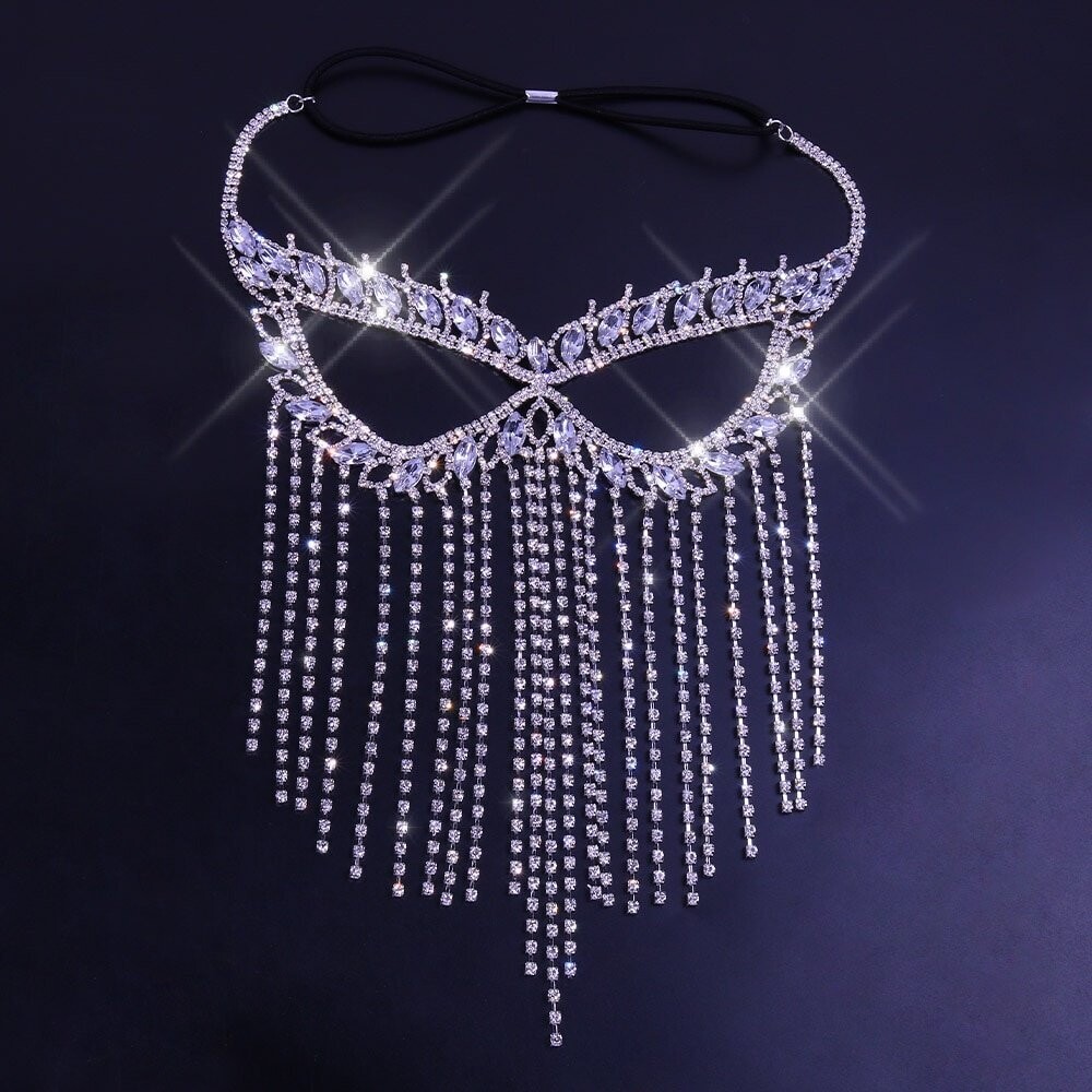Swarovski Crystal Rhinestone Bling Eye Mask: Margarita