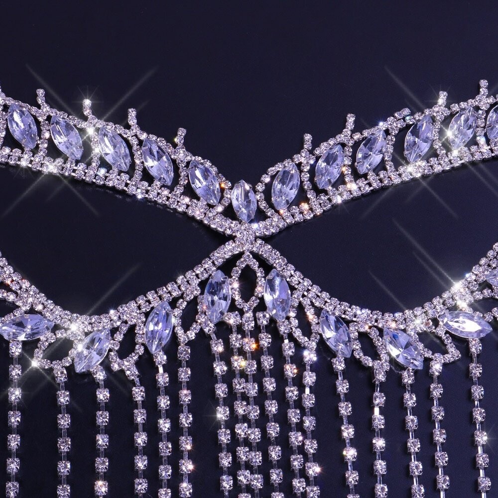 Swarovski Crystal Rhinestone Bling Eye Mask: Margarita