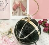 Swarovski Crystal Rhinestone Bling Basketball Clutch Purse