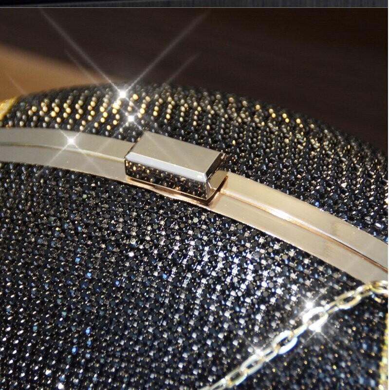 Swarovski Crystal Rhinestone Bling Football Clutch Purse