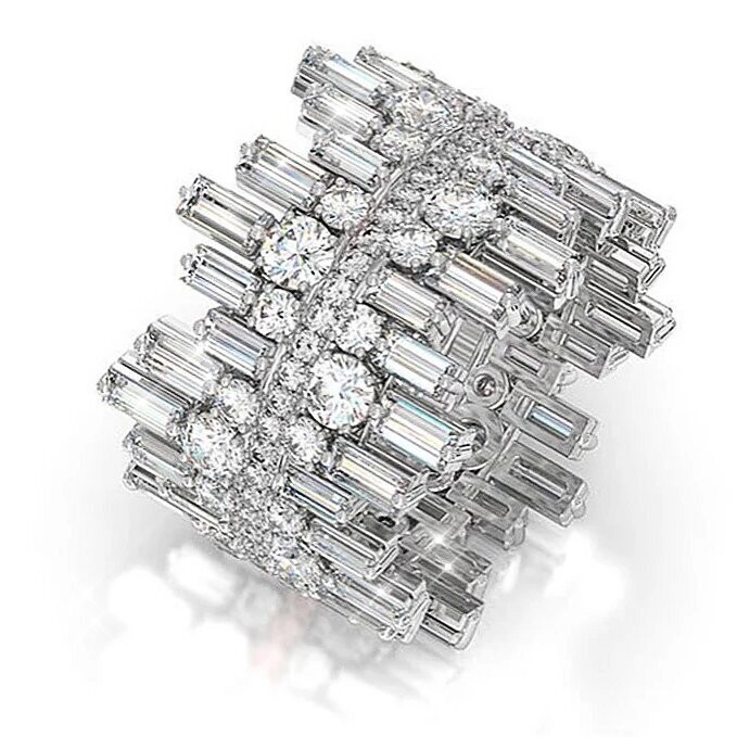 Swarovski Crystal Rhinestone Bling Cocktail Ring