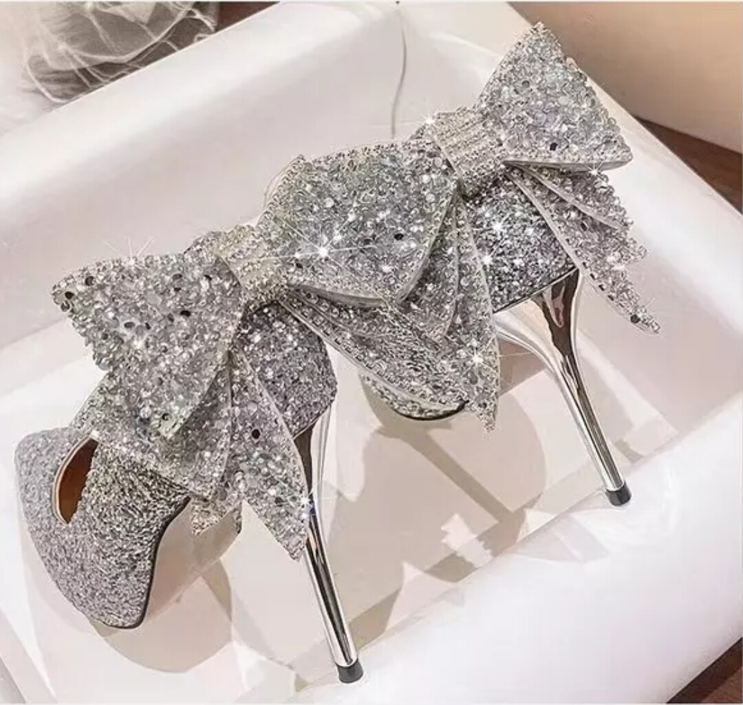 Swarovski Crystal Rhinestone Glitter Bling Wedding Shoes