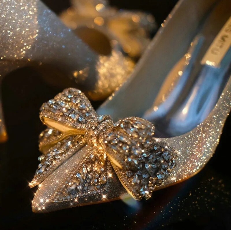 Swarovski Crystal Rhinestone Glitter Bling Wedding Shoes
