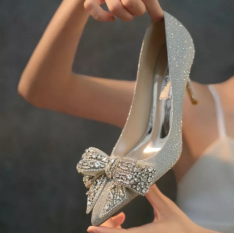 Swarovski Crystal Rhinestone Glitter Bling Wedding Shoes
