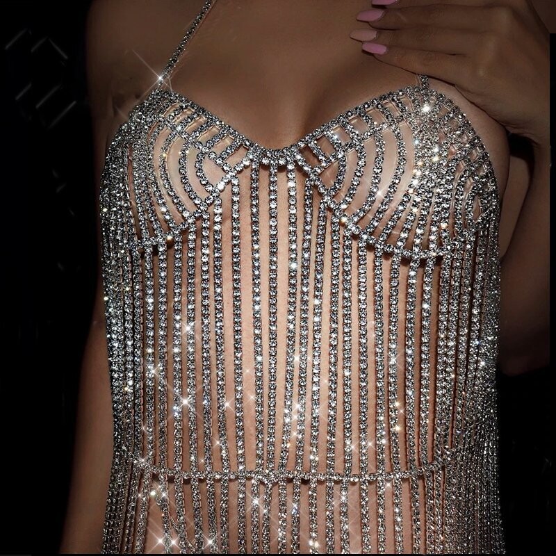 Swarovski Crystal Rhinestone Bling Dress: Stardust