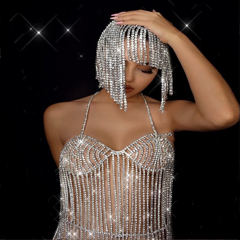 Swarovski Crystal Rhinestone Bling Dress: Stardust