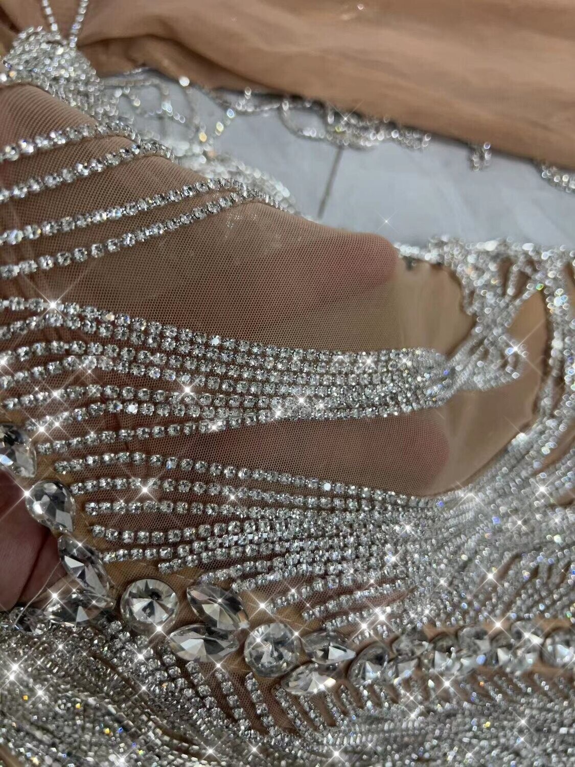 Swarovski Crystal Rhinestone Bling Dress: Morgan