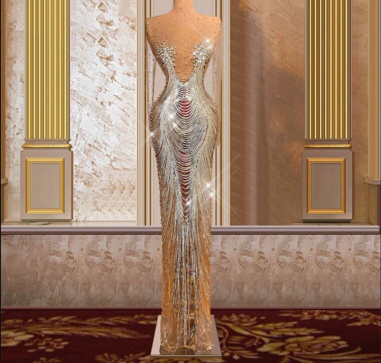 Swarovski Crystal Rhinestone Bling Gown