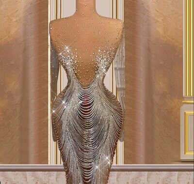 Swarovski Crystal Rhinestone Bling Gown