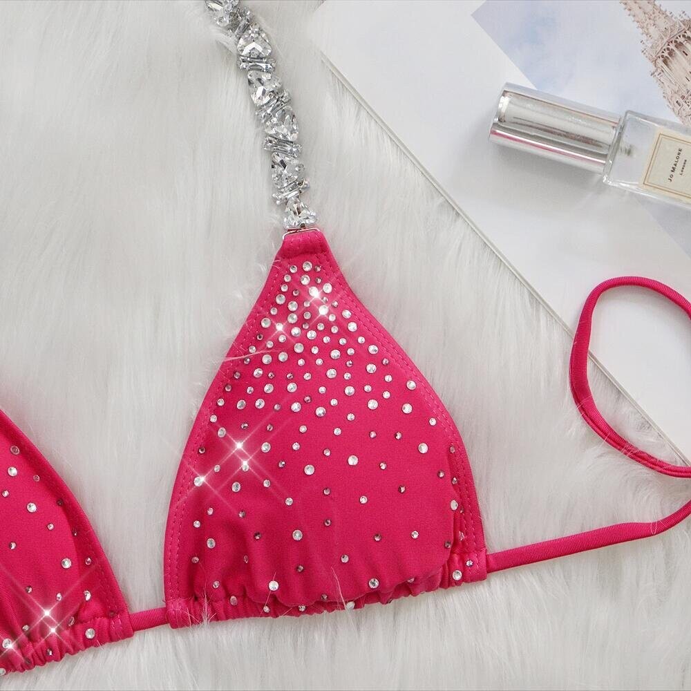 Swarovski Crystal Rhinestone Bling Bikini Swimsuit