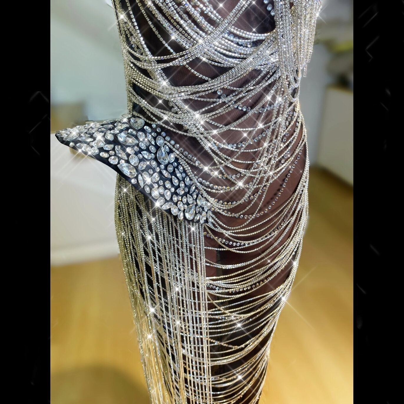 Swarovski Crystal Rhinestone Bling Gown