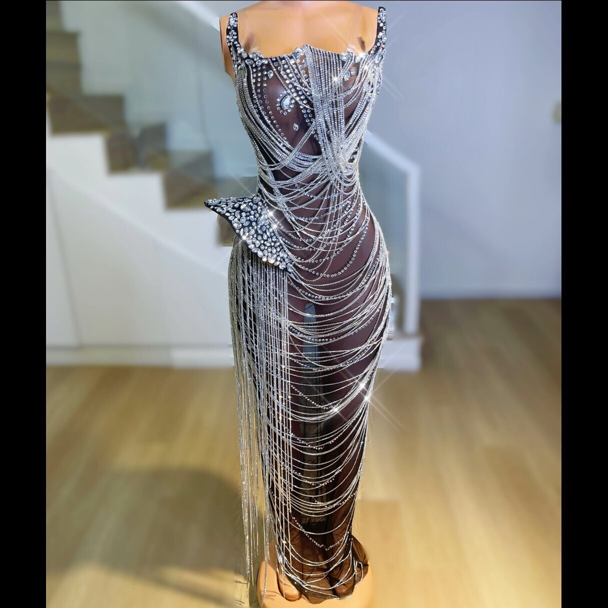 Swarovski Crystal Rhinestone Bling Gown
