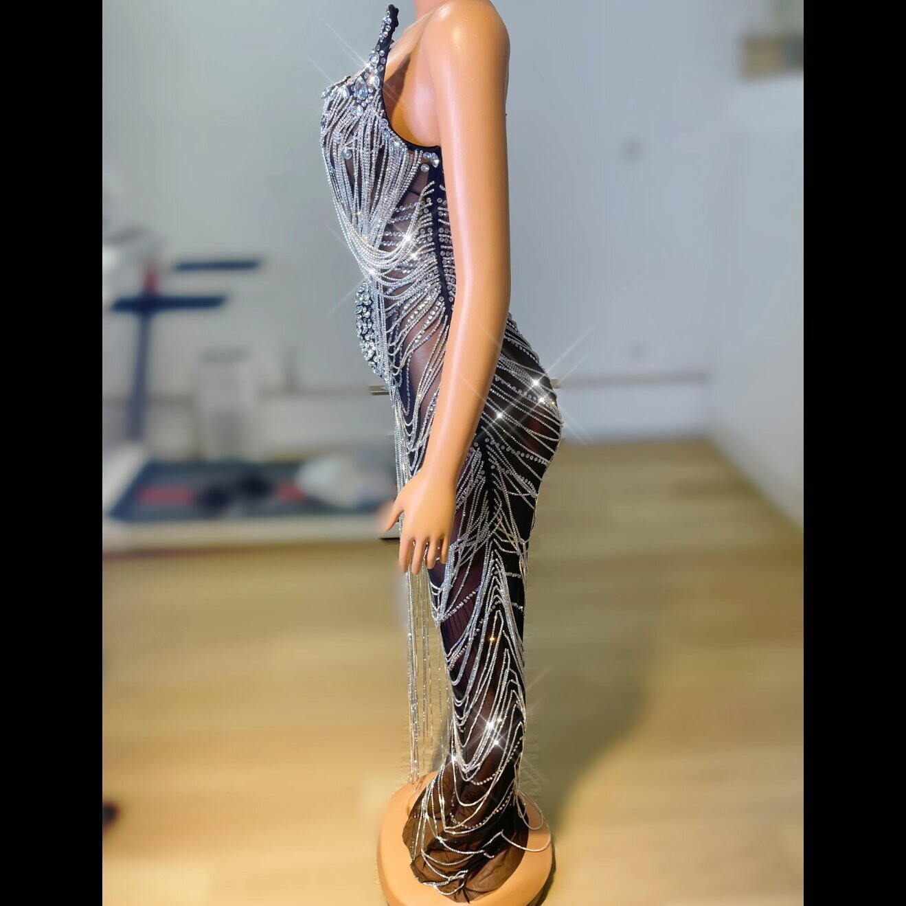 Swarovski Crystal Rhinestone Bling Gown