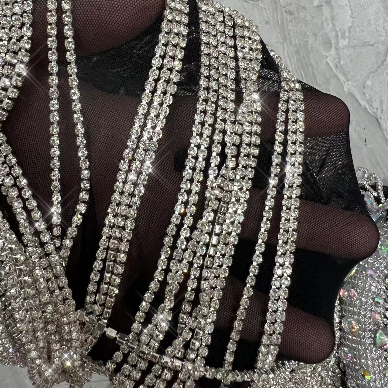 Swarovski Crystal Rhinestone Bling Gown