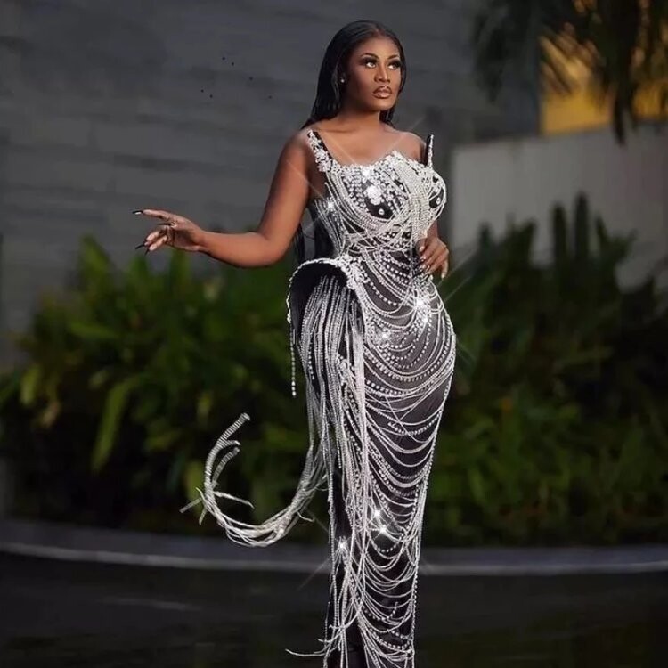 Swarovski Crystal Rhinestone Bling Gown