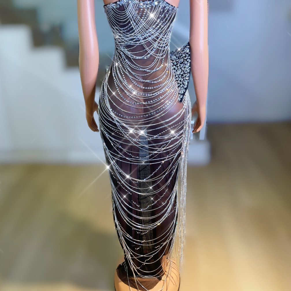 Swarovski Crystal Rhinestone Bling Gown