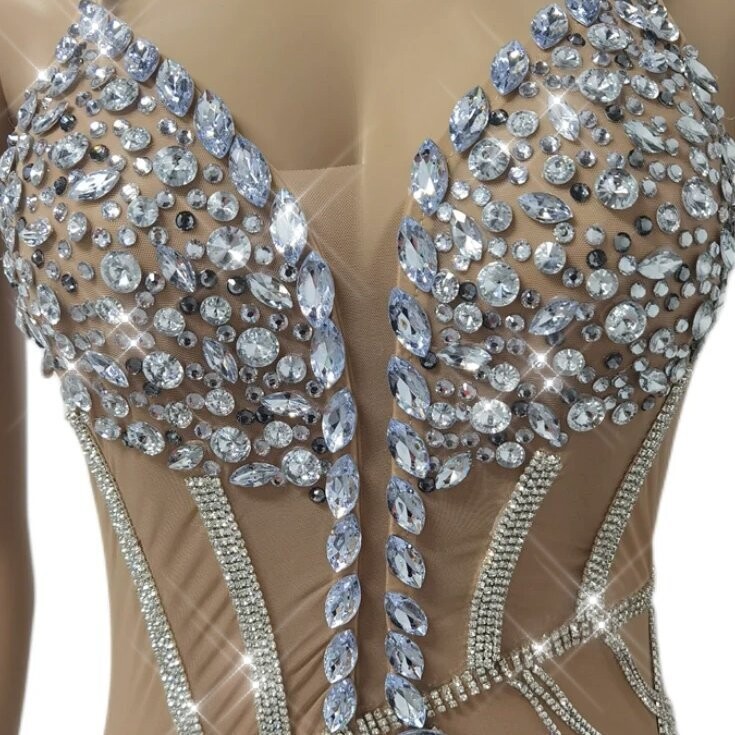 Swarovski Crystal Rhinestone Bling Dress: Maya