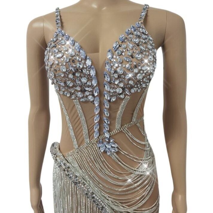 Swarovski Crystal Rhinestone Bling Dress: Maya