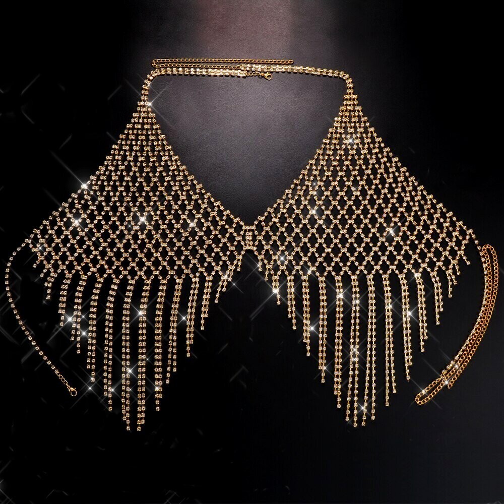 Swarovski Crystal Rhinestone Bling Halter Top