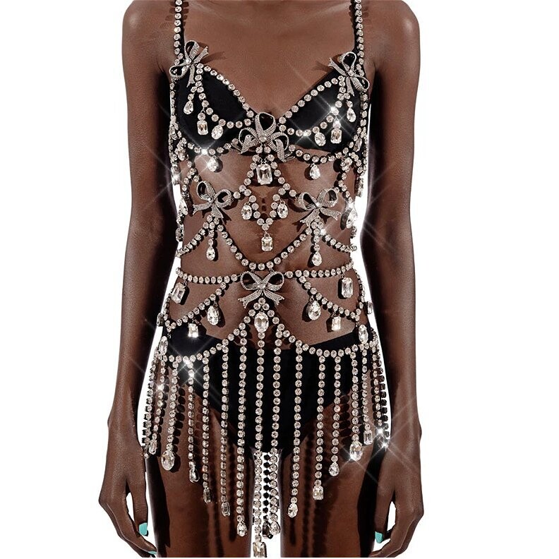 Swarovski Crystal Rhinestone Bling Bow Dress