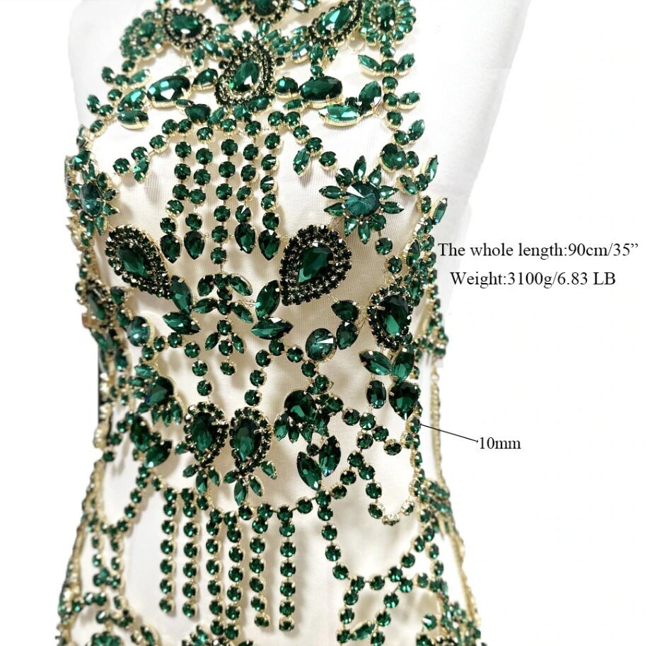 Swarovski Crystal Rhinestone Bling Dress: Fuchsia Pink