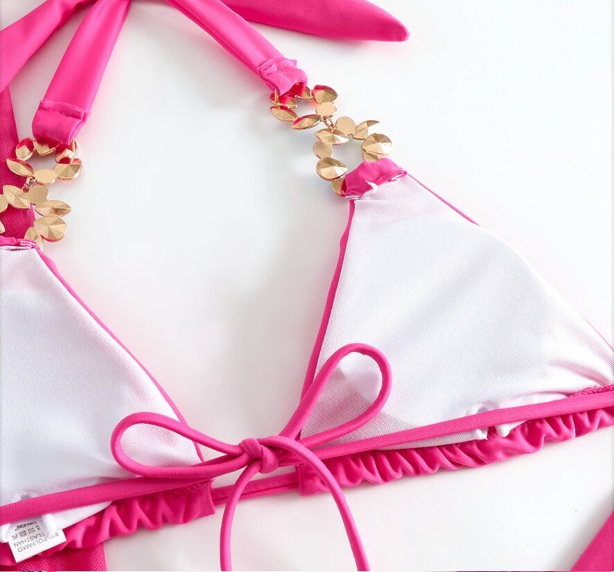 Swarovski Crystal Rhinestone Bling Bikini Swimsuit