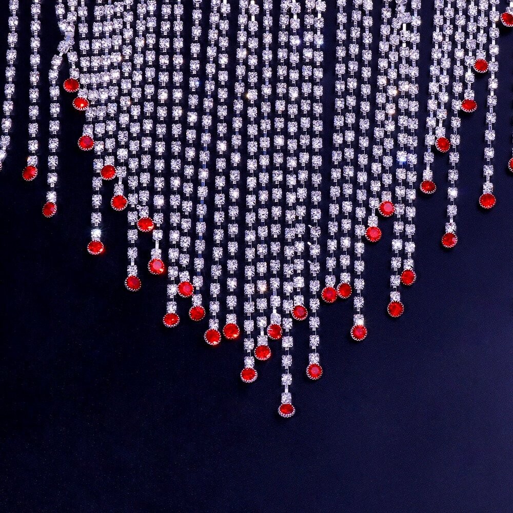 Swarovski Crystal Rhinestone Bling Halter Top