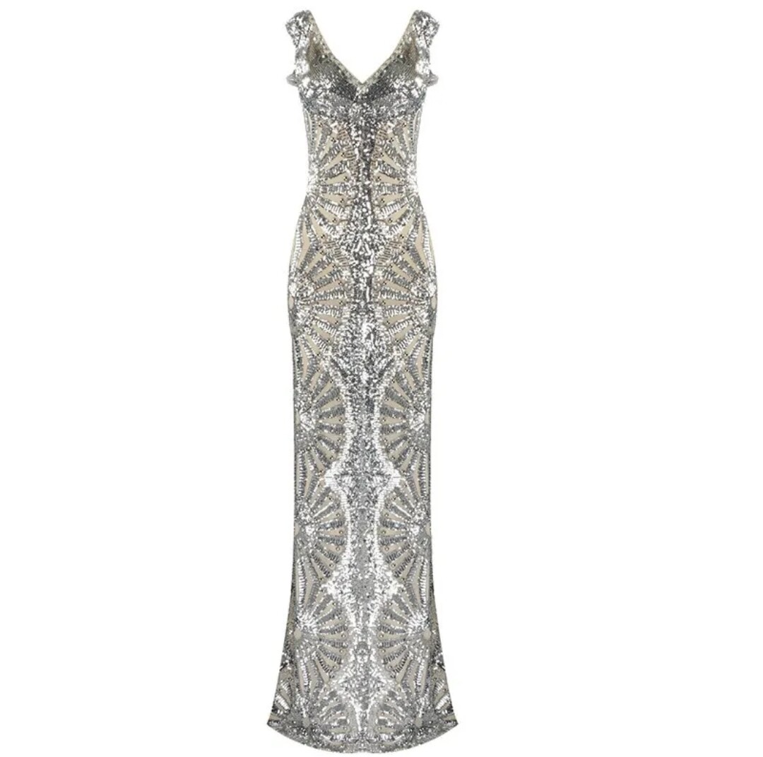 Sparkling Sequin Dress Bling Gown