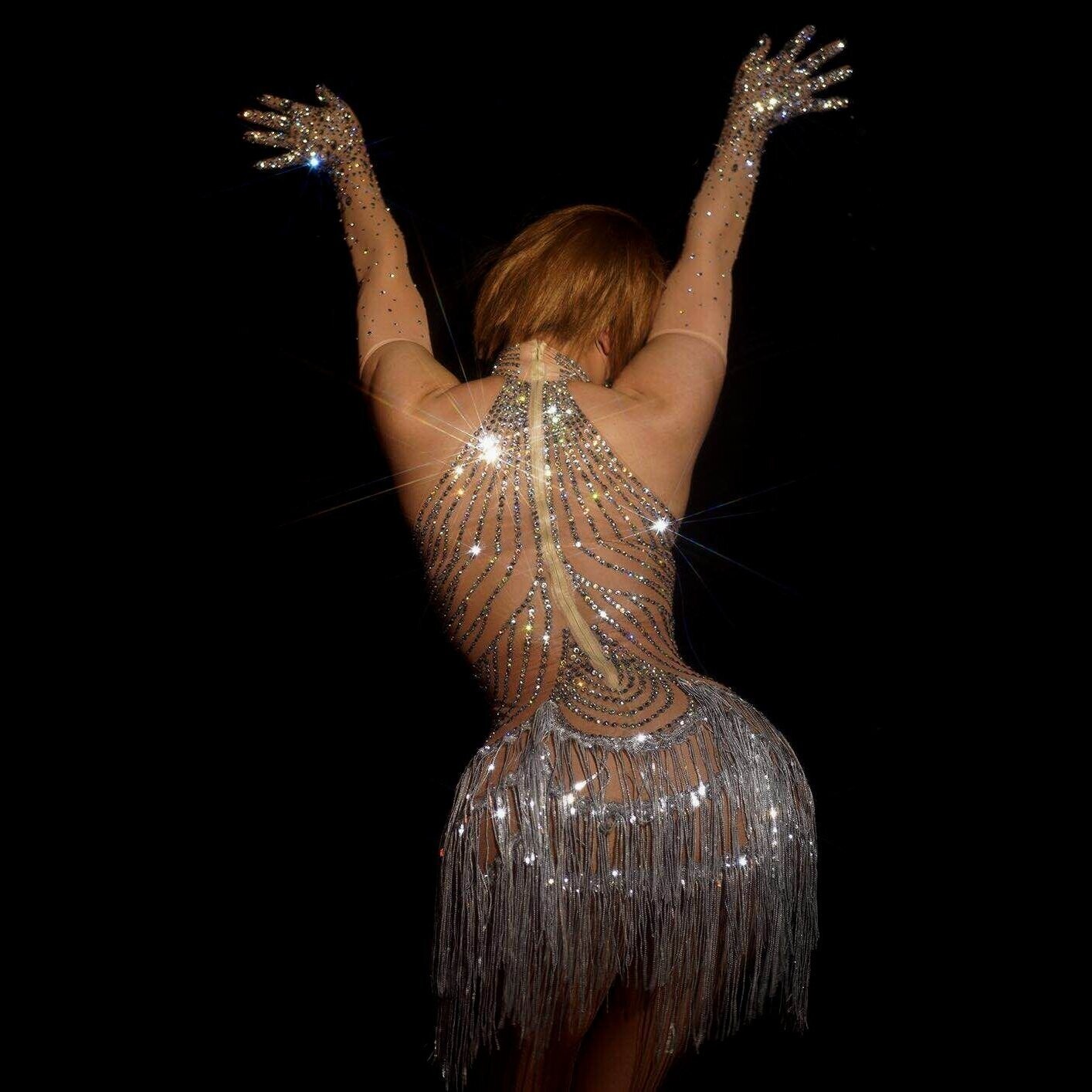 Swarovski Crystal Rhinestone Bling Show Girl Dress Dance Costume