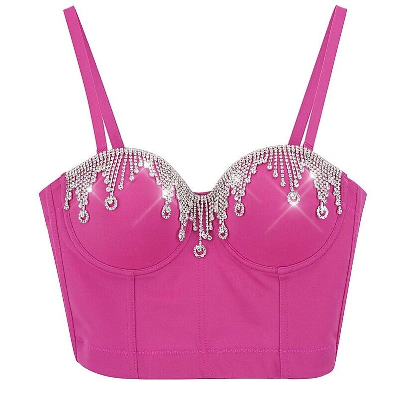 Swarovski Crystal Rhinestone Bling Bustier Tops