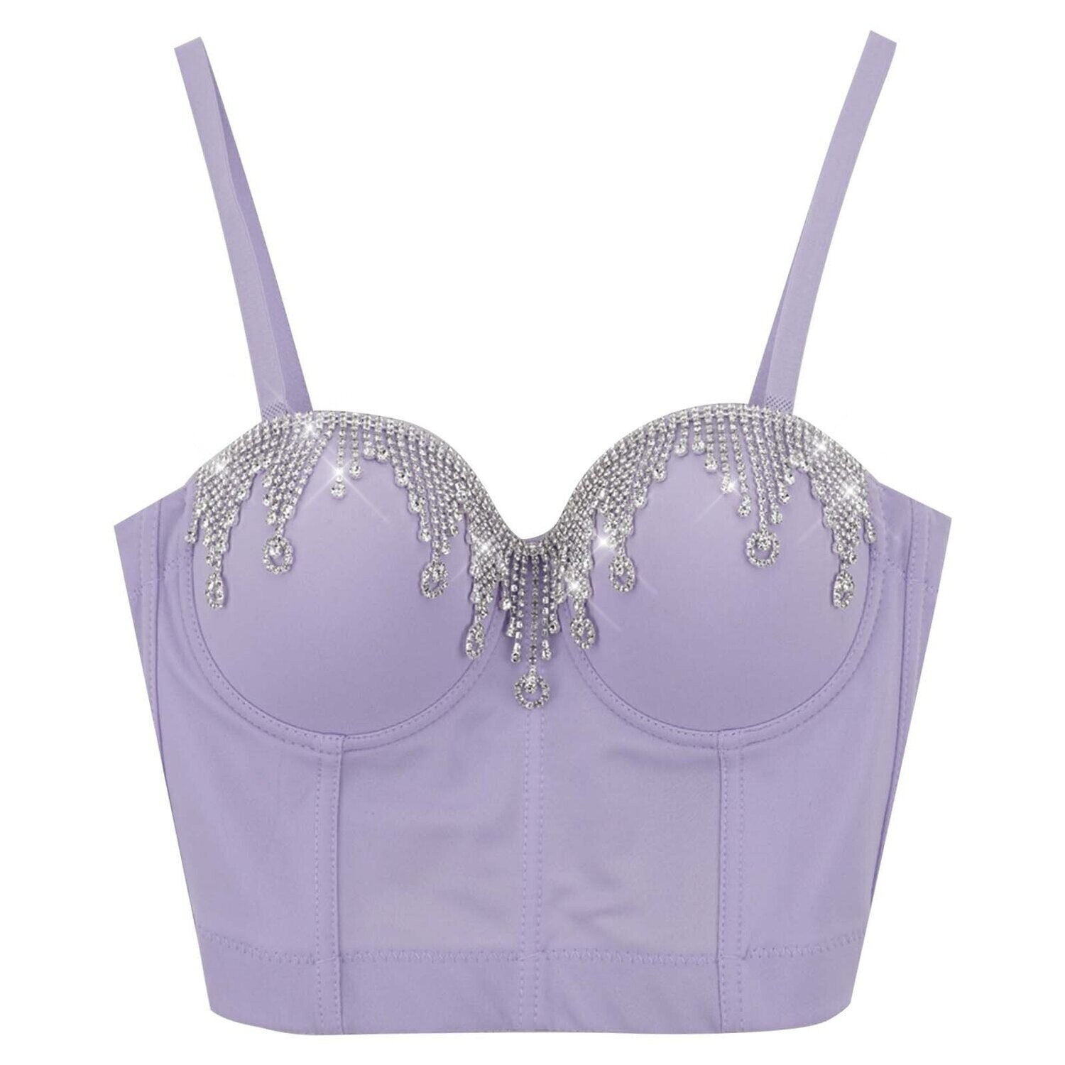 Swarovski Crystal Rhinestone Bling Bustier Tops