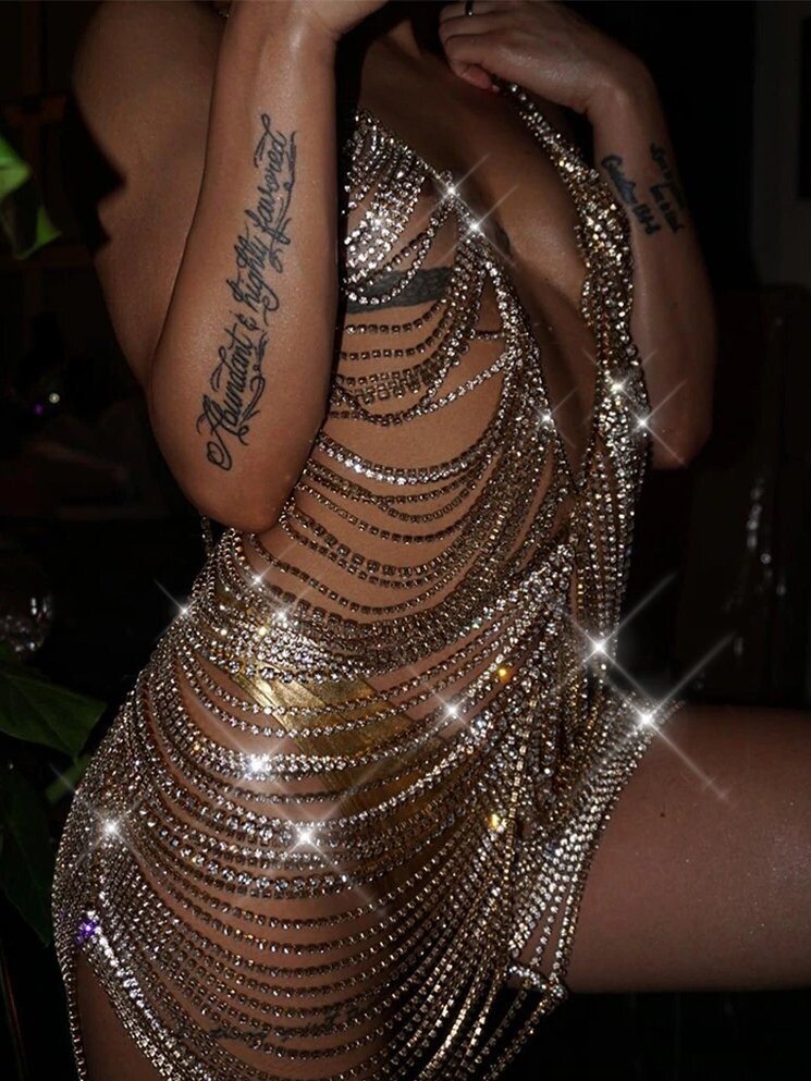 Swarovski Crystal Rhinestone Bling Dress