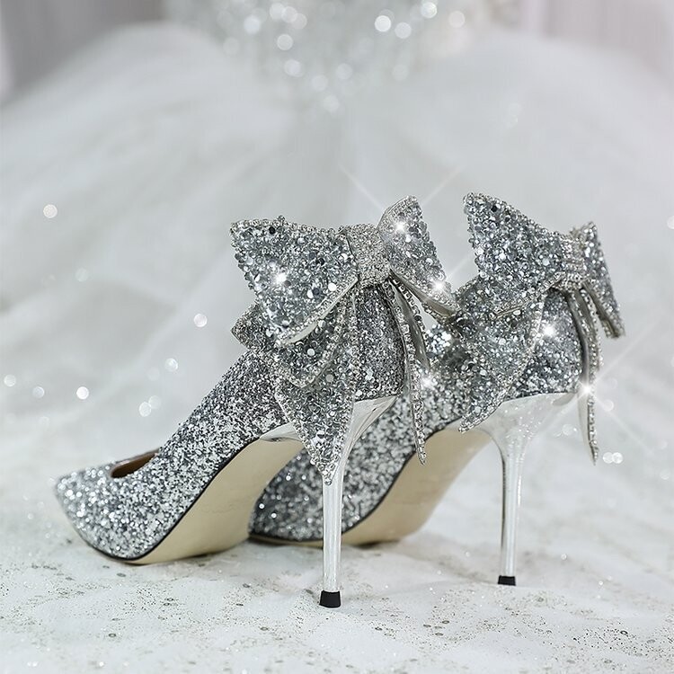 Swarovski Crystal Rhinestone Glitter Bling Wedding Shoes