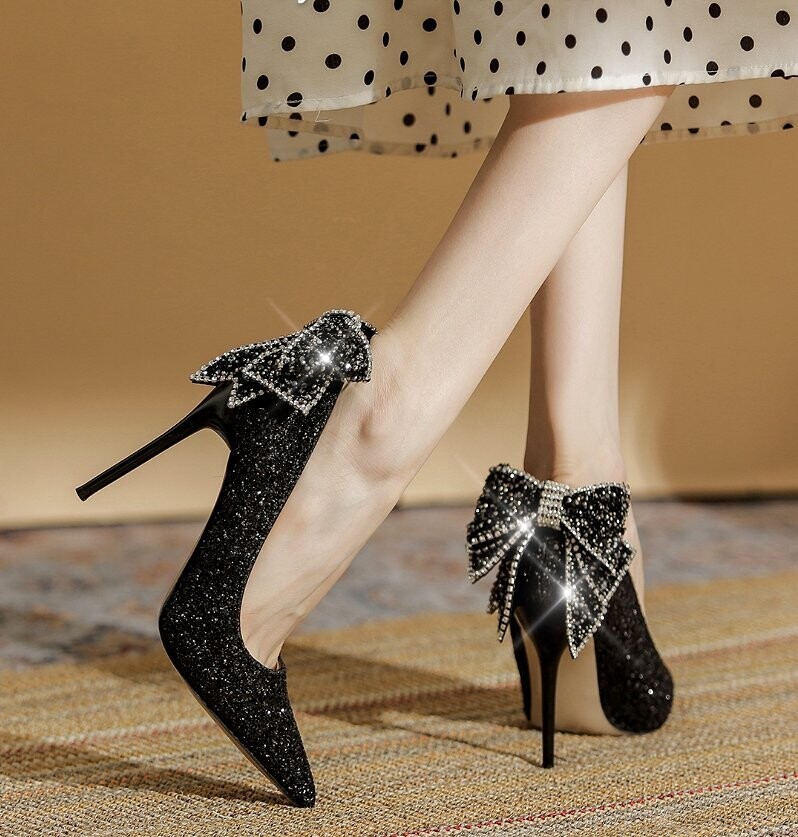 Swarovski Crystal Rhinestone Glitter Bling Wedding Shoes