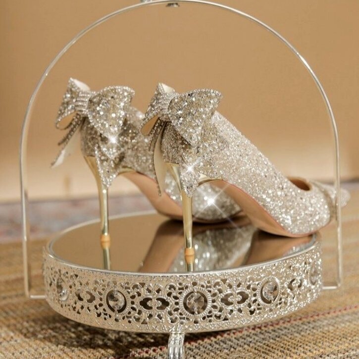 Swarovski Crystal Rhinestone Glitter Bling Wedding Shoes