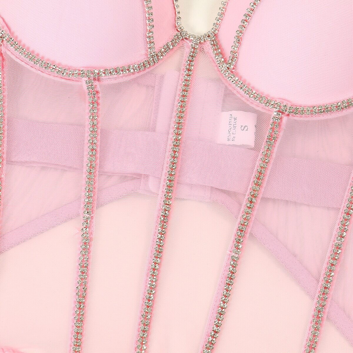 Swarovski Crystal Rhinestone Bling Corset Lingerie Set