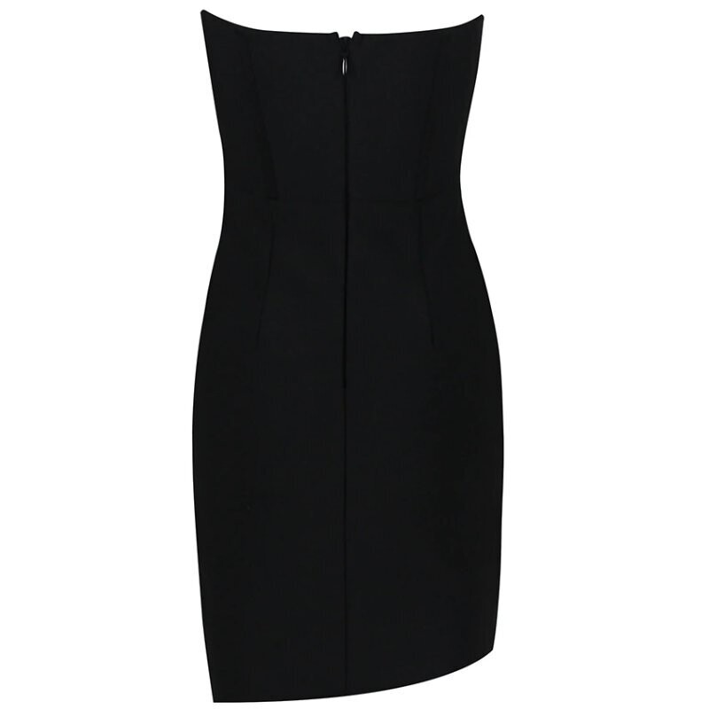 Swarovski Crystal Rhinestone Bling Floral Little Black Dress