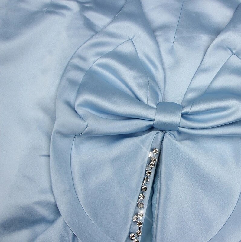 Swarovski Crystal Rhinestone Bling Blue Dress