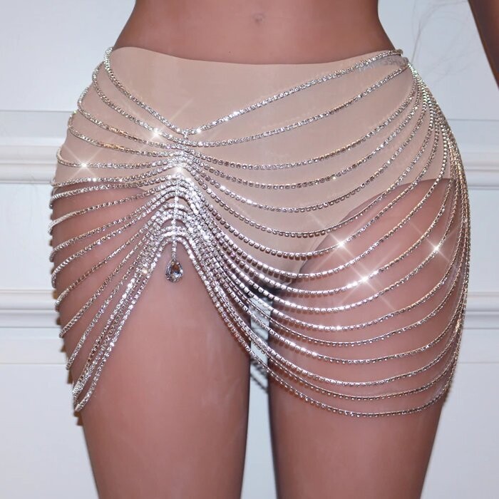 Swarovski Crystal Rhinestone Bling Skirt