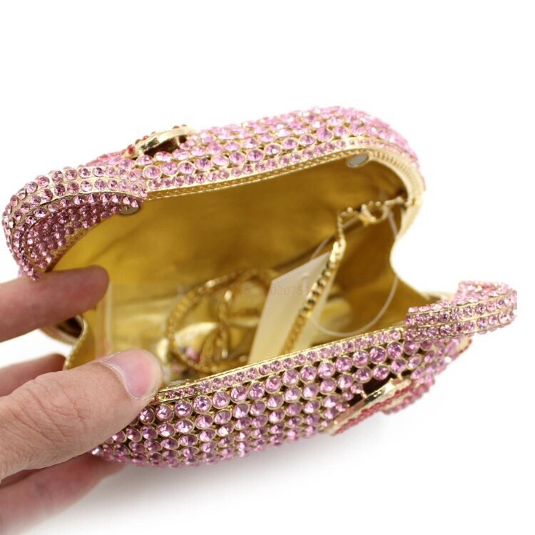 Swarovski Crystal Rhinestone Bling Hello Kitty Purse