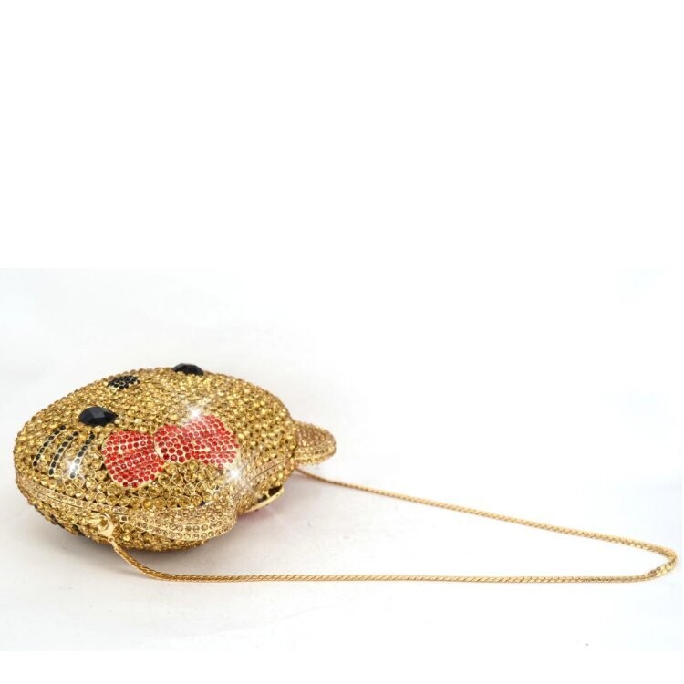 Swarovski Crystal Rhinestone Bling Hello Kitty Purse